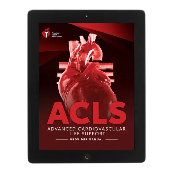 America Heat Association ACLS Provider student manual and book